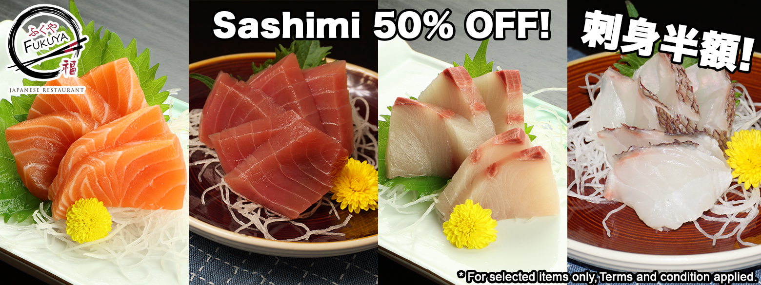 Sashimi 50% OFF